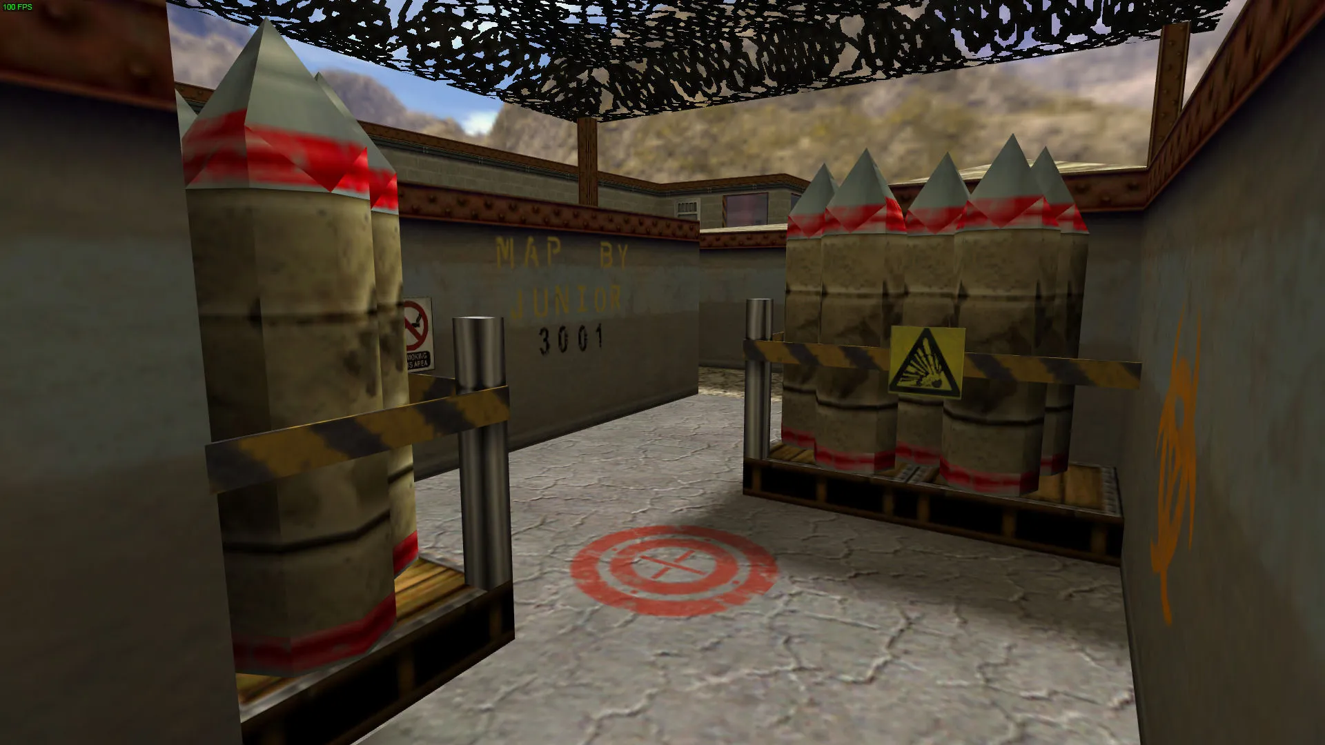 Скриншот  Карта de_trencharena для CS 1.6 – тактическая арена для командных сражений