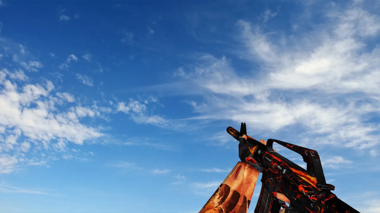 Скриншот  Пак моделей оружия «Лава» для CS 1.6: v_ p_ w_ модели, звук, анимация осмотра, качество текстур