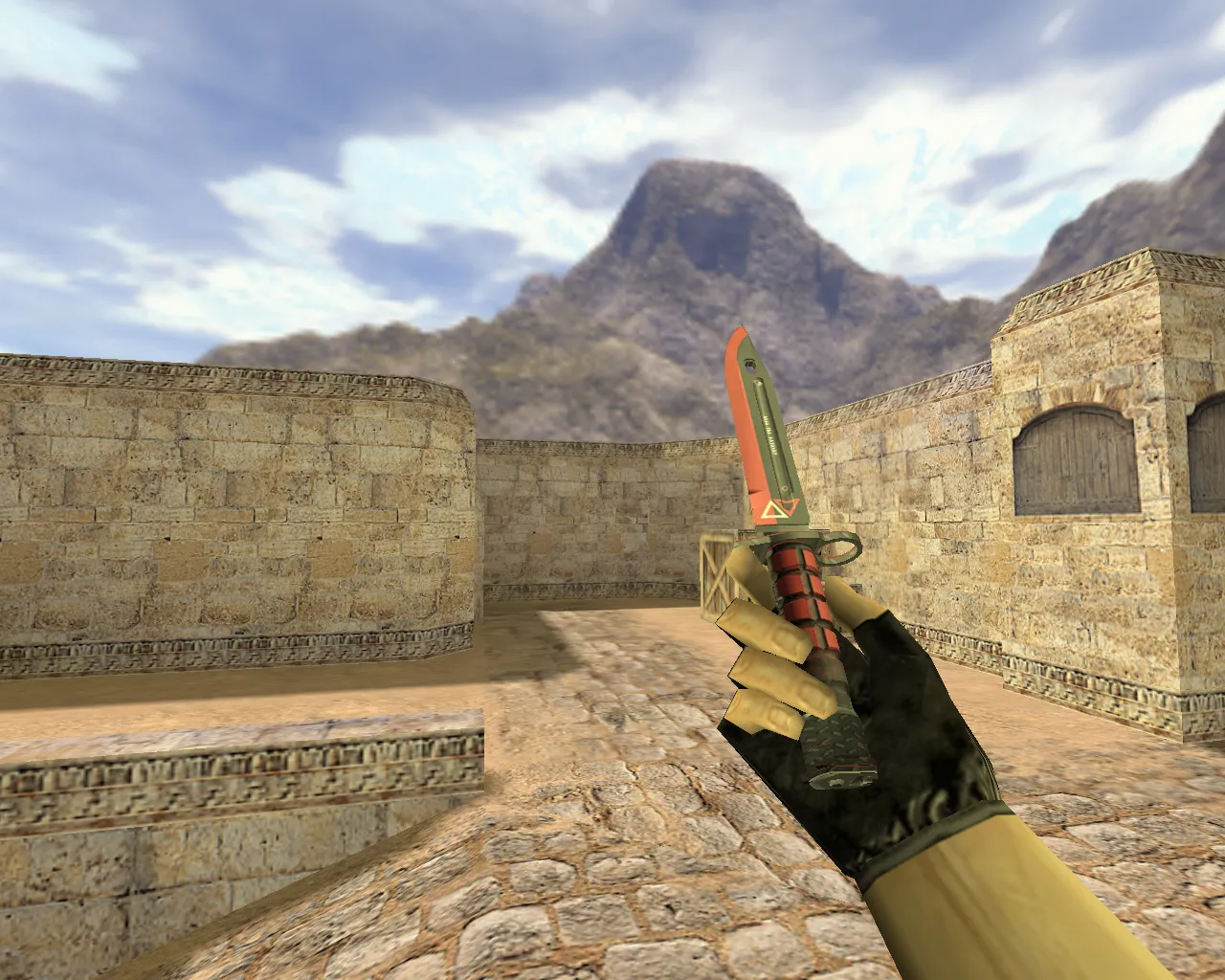 Скриншот Модель «Штык-нож Экотек» v_knife_p в CS 1.6: звук, анимация осмотра, v_ и p_ модели для ножа