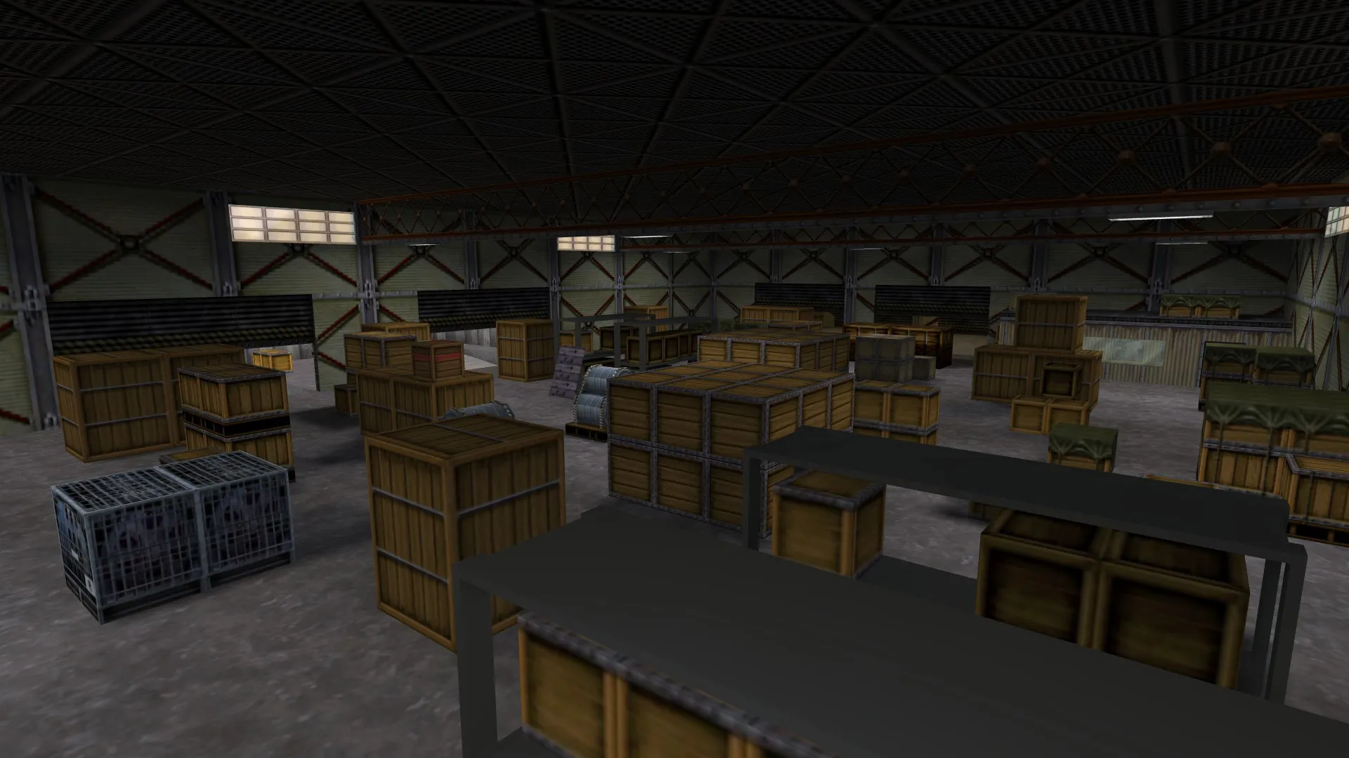 Скриншот Карта crate_warehouse для CS 1.6: точки, маршруты, .nav для ботов, оптимизация wpoly/epoly