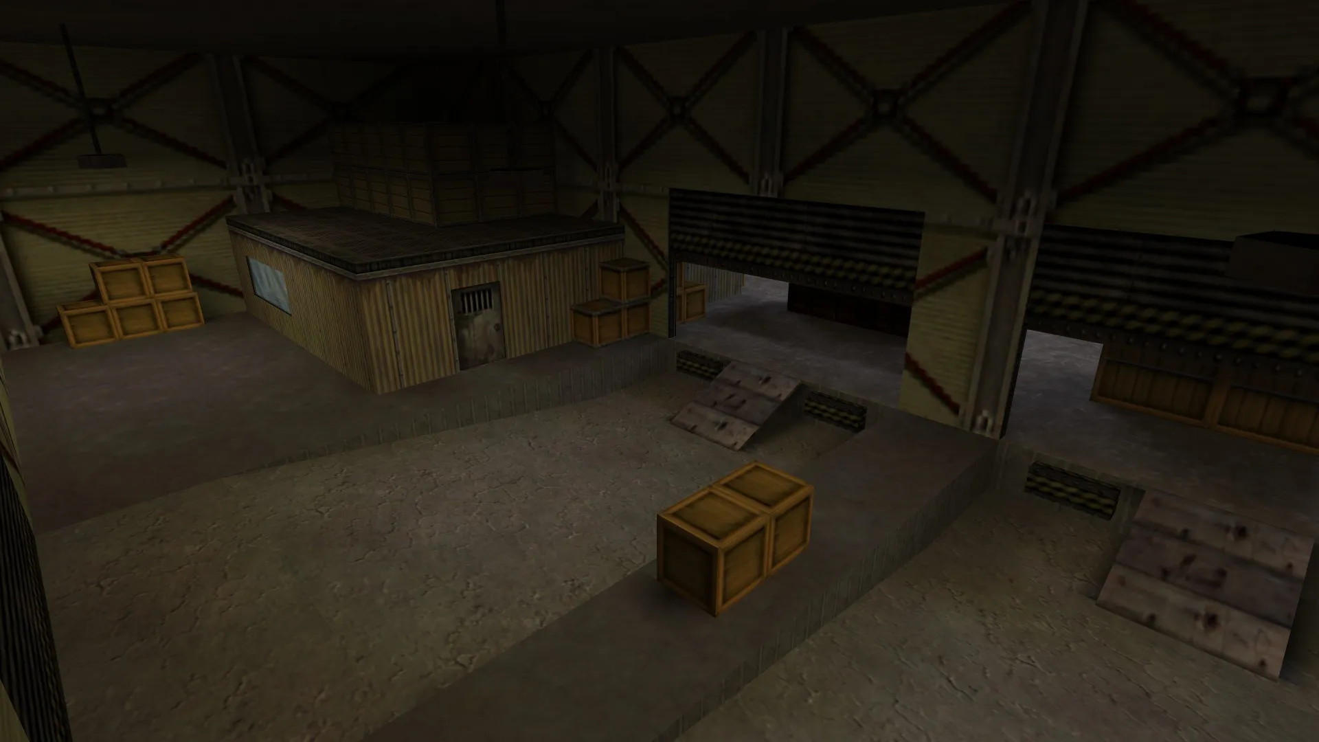 Скриншот  Карта crate_warehouse для CS 1.6: точки, маршруты, .nav для ботов, оптимизация wpoly/epoly