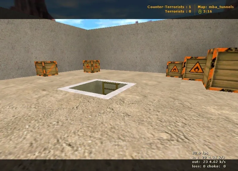 Скриншот  Карта mba_tunnels для CS 1.6: Тактические особенности и стратегии
