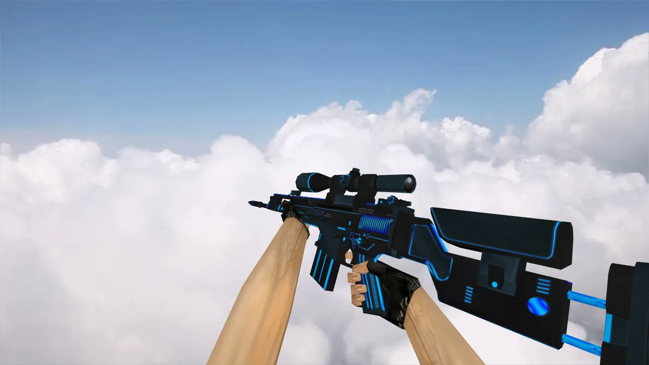 Скриншот Модель SCAR-20 Plasmax для CS 1.6 - Обзор и Особенности