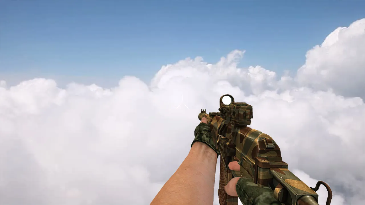 Скриншот Модель АК-47 «АС Вал «Лесной камуфляж»» для CS 1.6: v_/p_/w_ файлы, звук, анимация осмотра