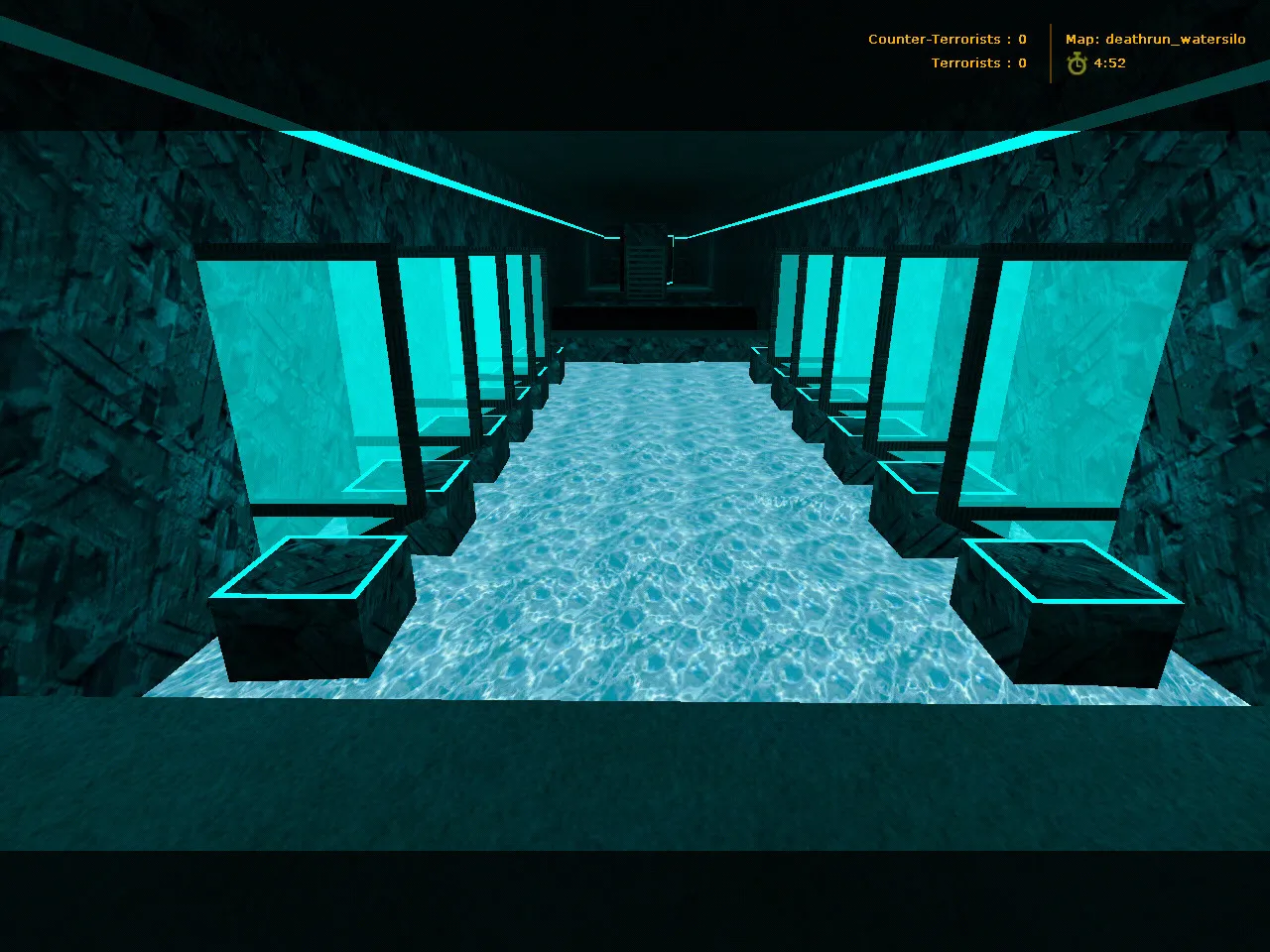 Скриншот  deathrun_watersilo для CS 1.6: карта deathrun, точки, ловушки и тактика заходов