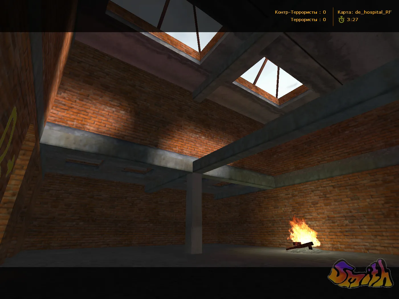 Скриншот  Карта de_hospital_rf для CS 1.6 - Подробное описание и стратегии