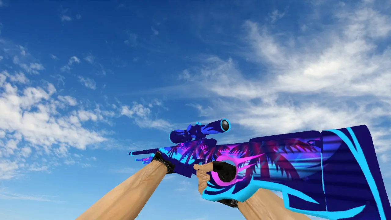 Скриншот Модель «AWP Ice Palm» для CS 1.6: Обновите своё оружие