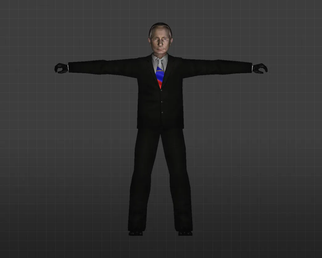 Скриншот Модель «Владимир Путин» для CS 1.6 - уникальный скин