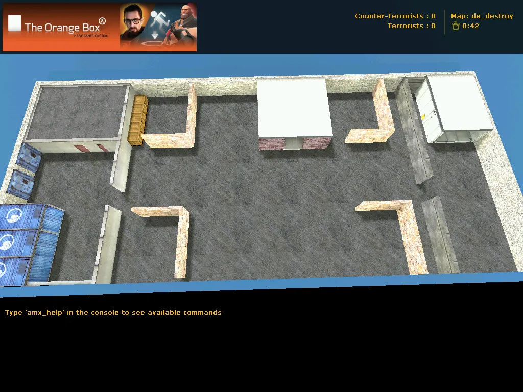 Скриншот  Карта de_destroy для CS 1.6: точки, маршрут, .nav для ботов, оптимизация wpoly/epoly