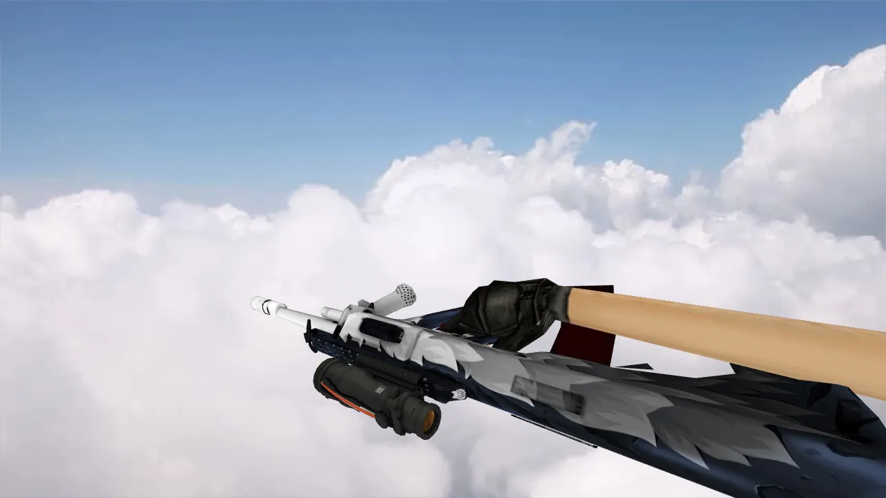 Скриншот Модель AUG White Fang для CS 1.6 - Качество и Уникальность