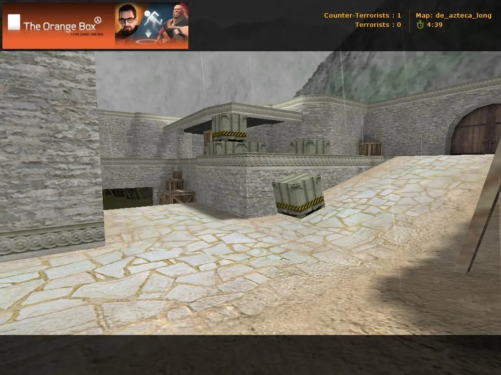 Скриншот  Карта de_azteca_long для CS 1.6: баланс сторон, точки, маршруты и настройка сервера