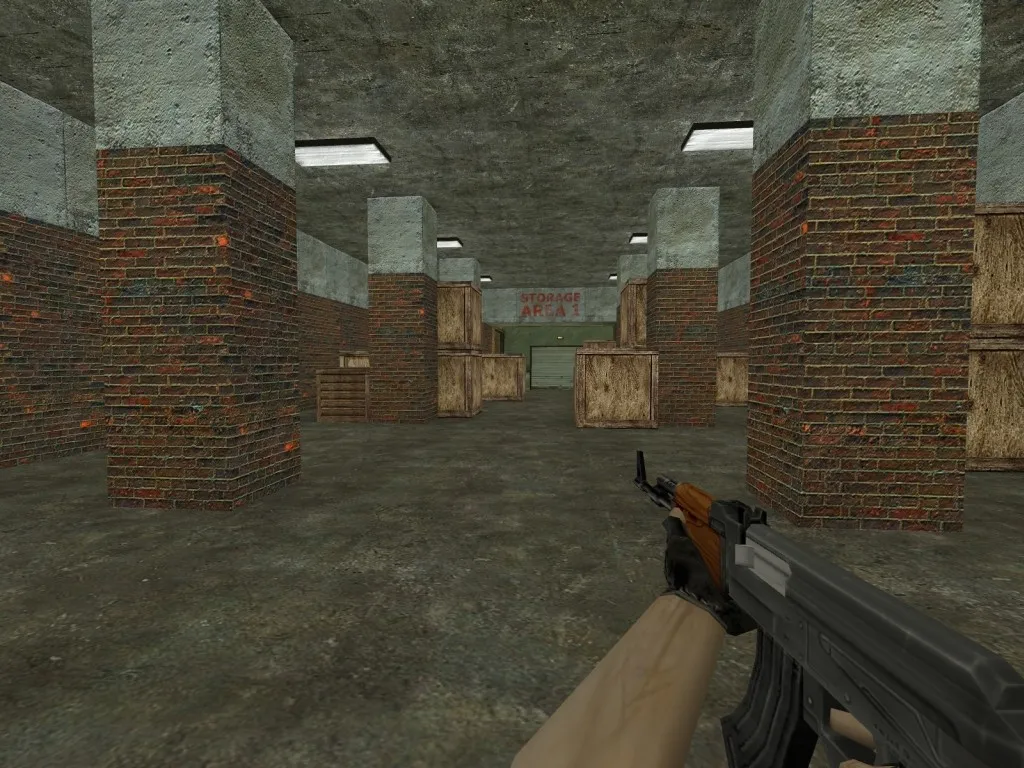 Скриншот  Карта de_fence для CS 1.6: баланс сторон, точки, .nav для ботов и оптимизация wpoly/epoly