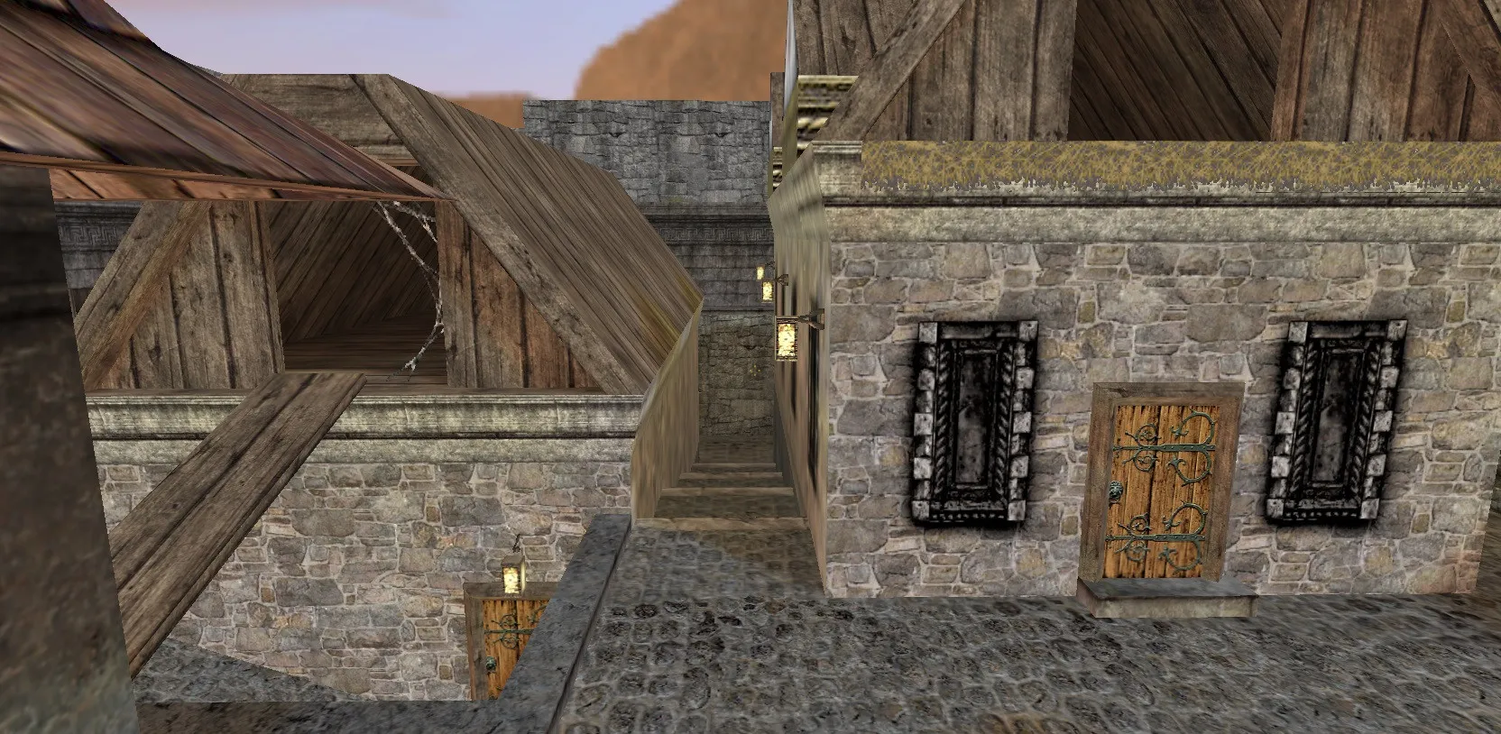 Скриншот  de_forsaken карта для CS 1.6: точки, маршруты, оптимизация, .nav для ботов и настройки под серв