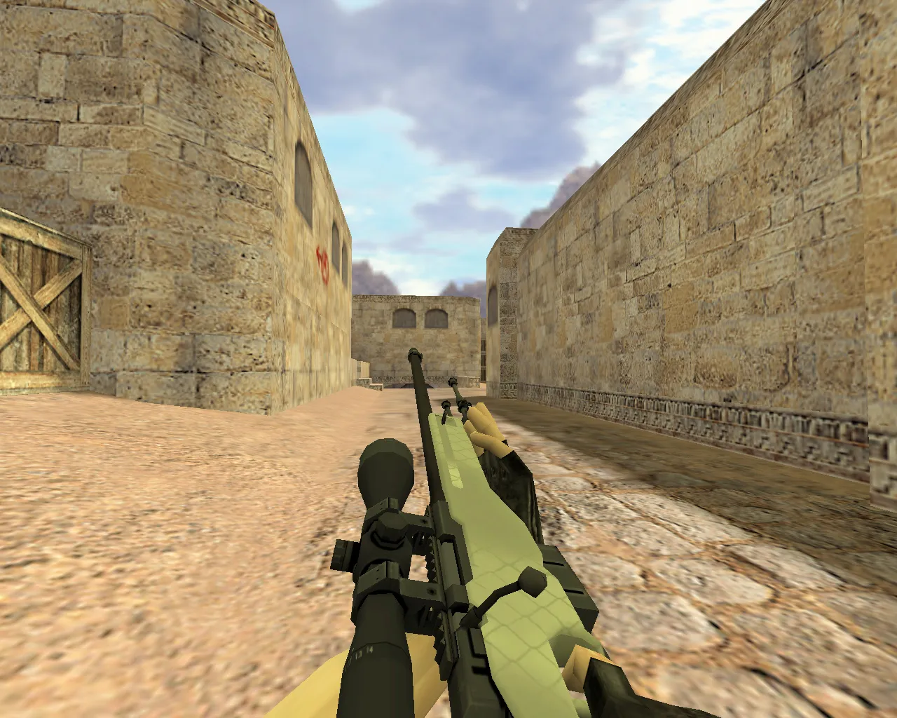 Скриншот Модель «AWP Африканская сетка» для CS 1.6 – Оружие с уникальным дизайном