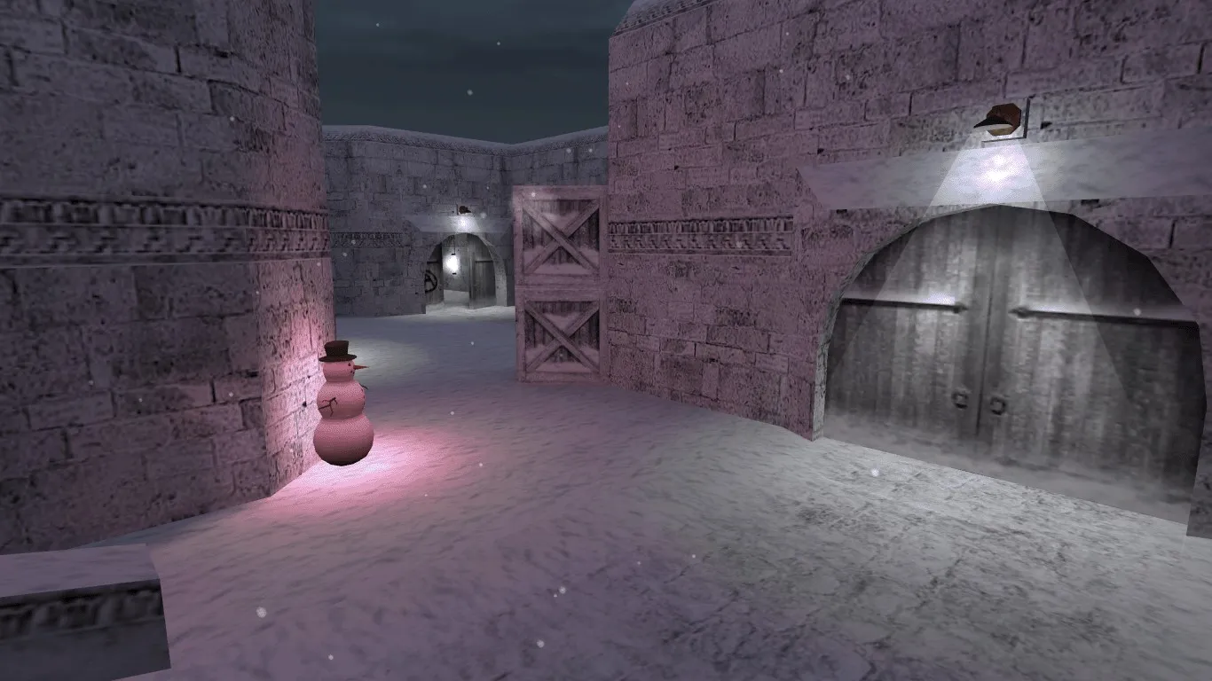 Скриншот Карта de_dust2_winter16 для CS 1.6: баланс сторон, точки, nav для ботов и оптимизация