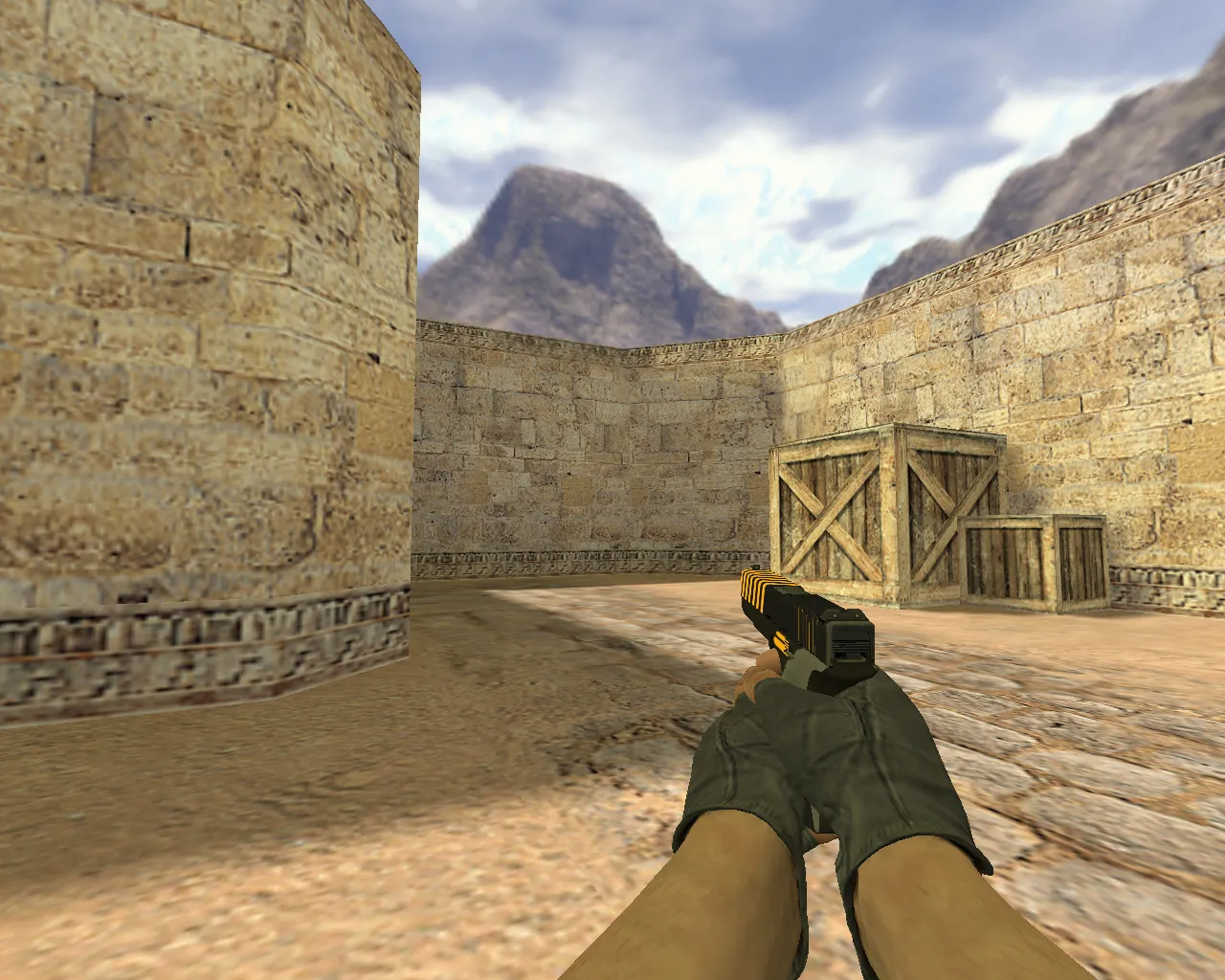 Скриншот Модель «Glock Внимание» для CS 1.6 - Скачай сейчас