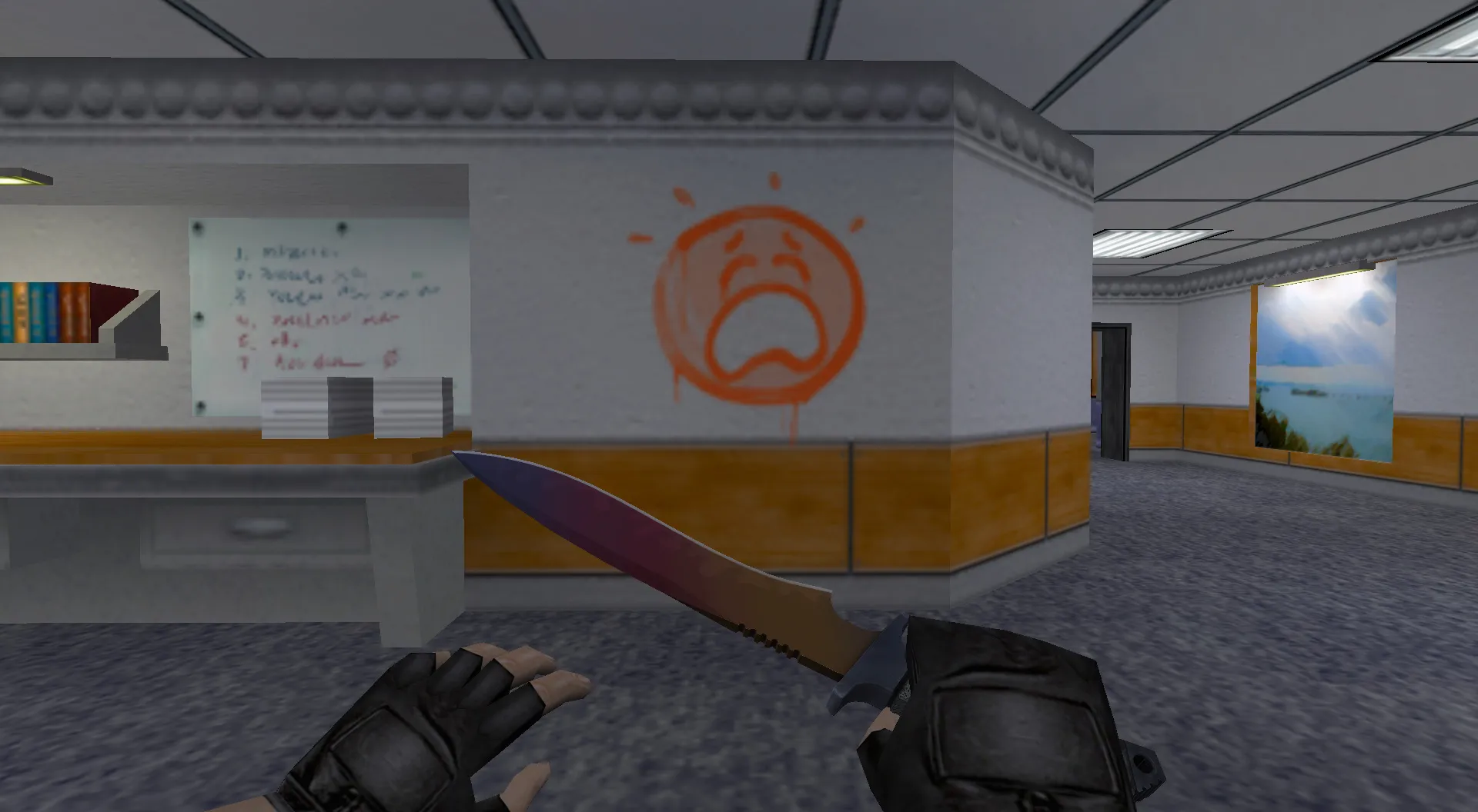 Скриншот  Граффити «Плак-плак» для CS 1.6 - Уникальный стиль из CS:GO