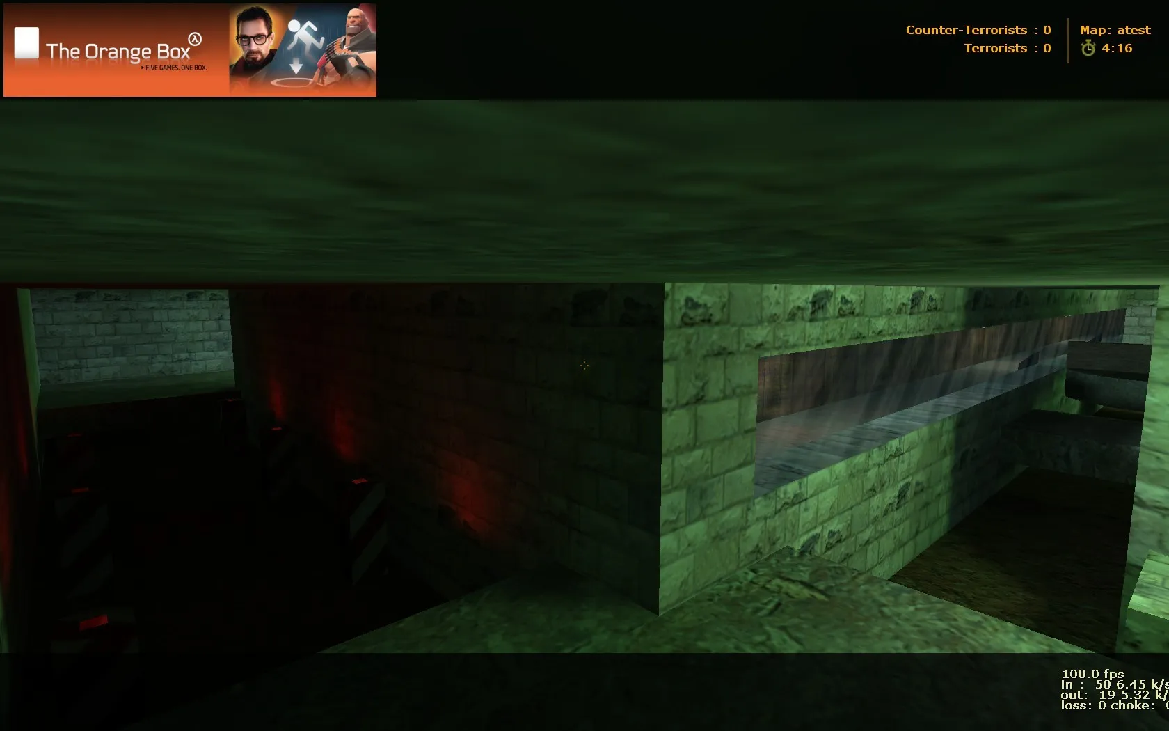 Скриншот  deathrun_ad_sewers для CS 1.6: карта для deathrun, точки ловушек, баланс сторон и боты (.nav) без лагов