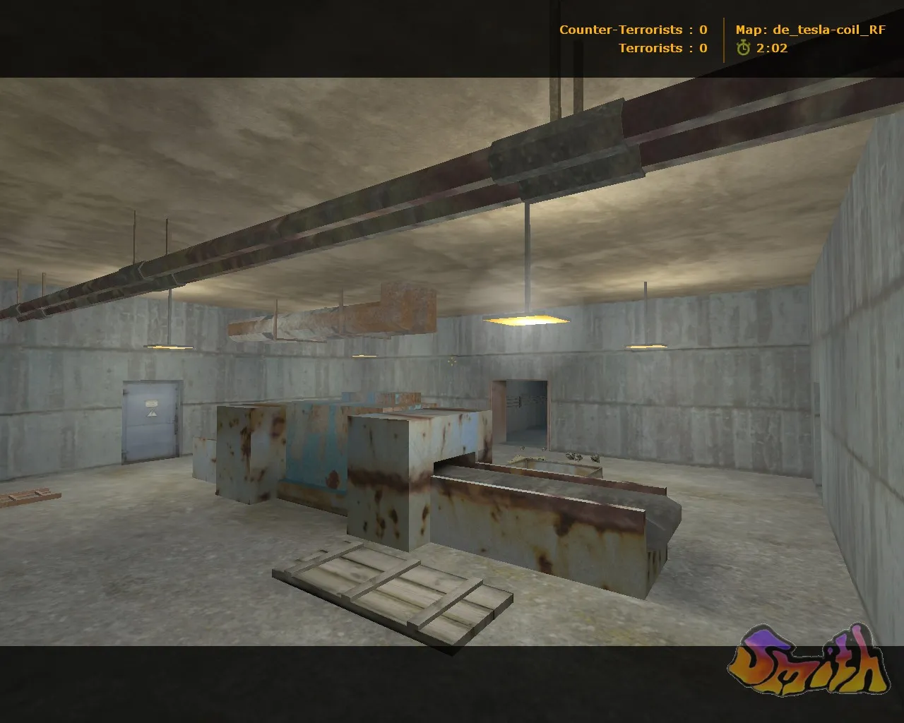 Скриншот  Карта de_tesla-coil_rf для Counter-Strike 1.6: тактика и оптимизация