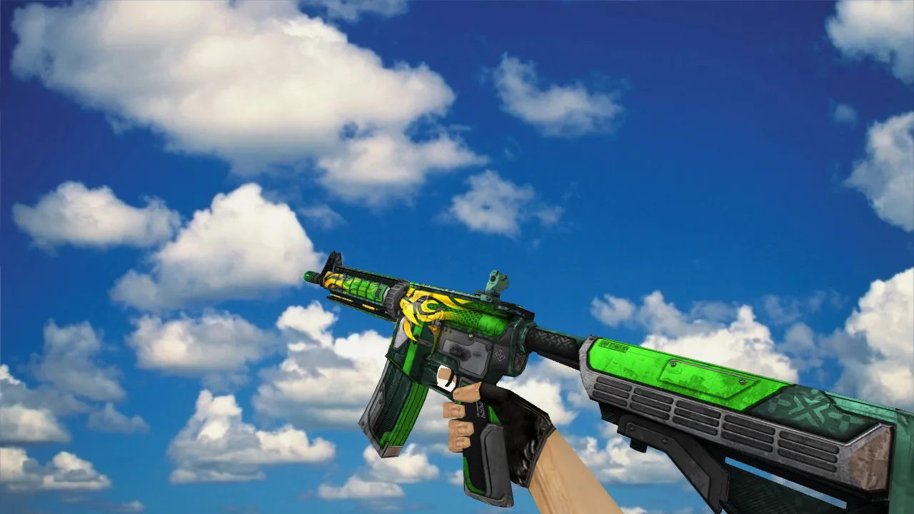 Скриншот Модель M4A4 Jalapeno v_ п_ w_ для CS 1.6: звуки, анимация осмотра, текстуры и точная модель