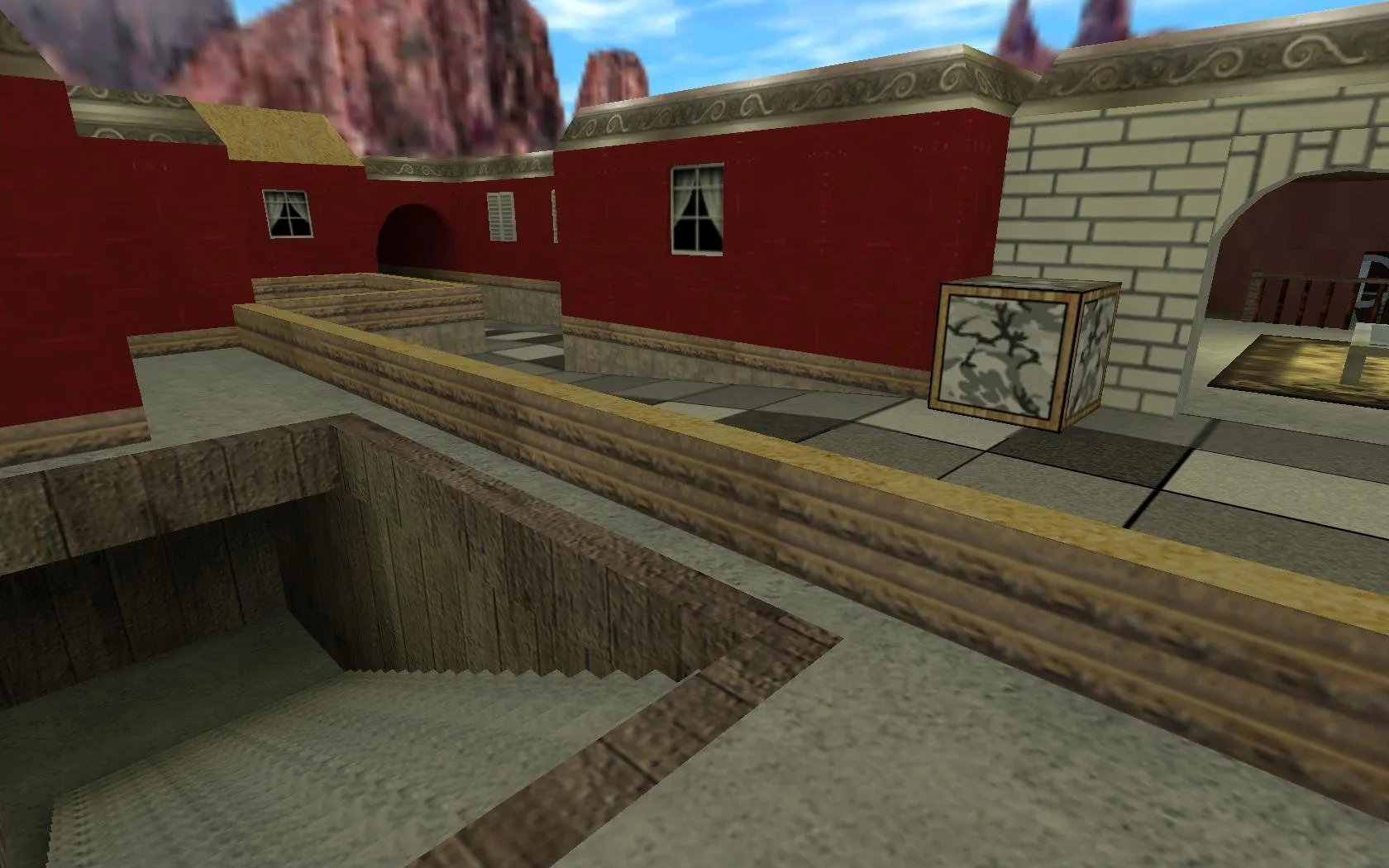 Скриншот Карта de_winz для CS 1.6 - Тактические возможности и обзор