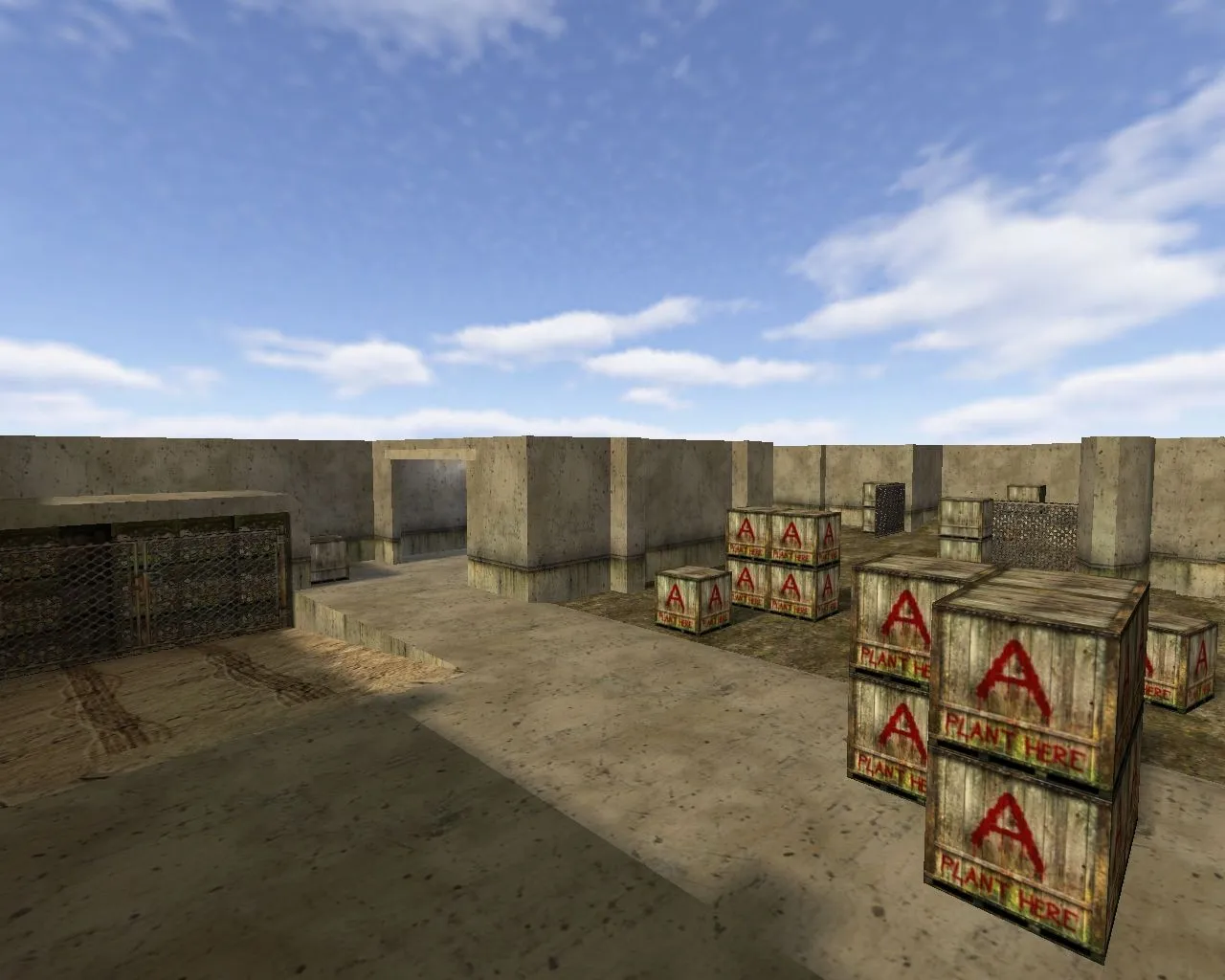 Скриншот  Карта de_antishock для CS 1.6: баланс сторон, точки под Т/КТ, .nav для ботов и оптимизация wpoly/epoly