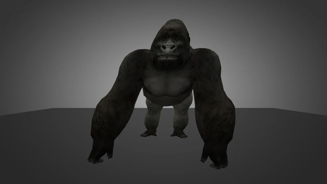 Скриншот Модель «Little Gorilla» для CS 1.6 - Уникальный скин для вашего персонажа