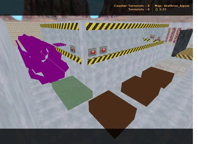 Скриншот  deathrun_hipsm для CS 1.6 — карта Deathrun, тактические точки и оптимизация под стабильный FPS
