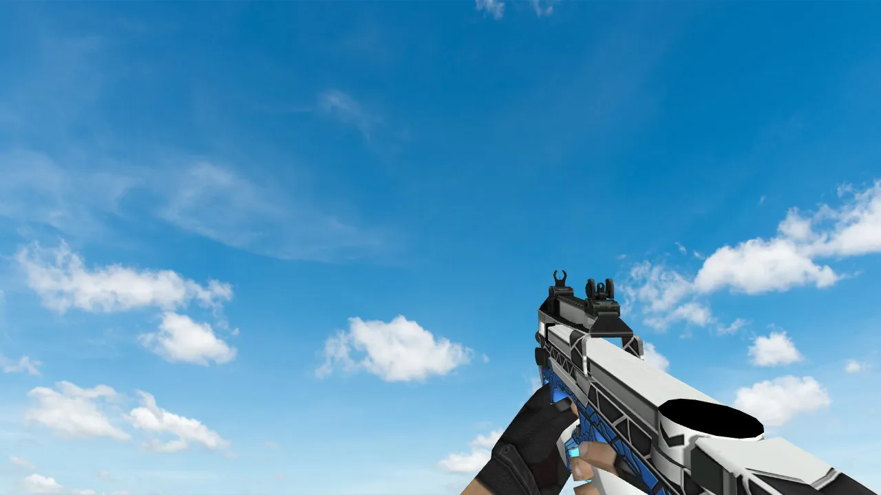 Скриншот Модель «P90 Shell» для CS 1.6: Уникальный стиль и производительность