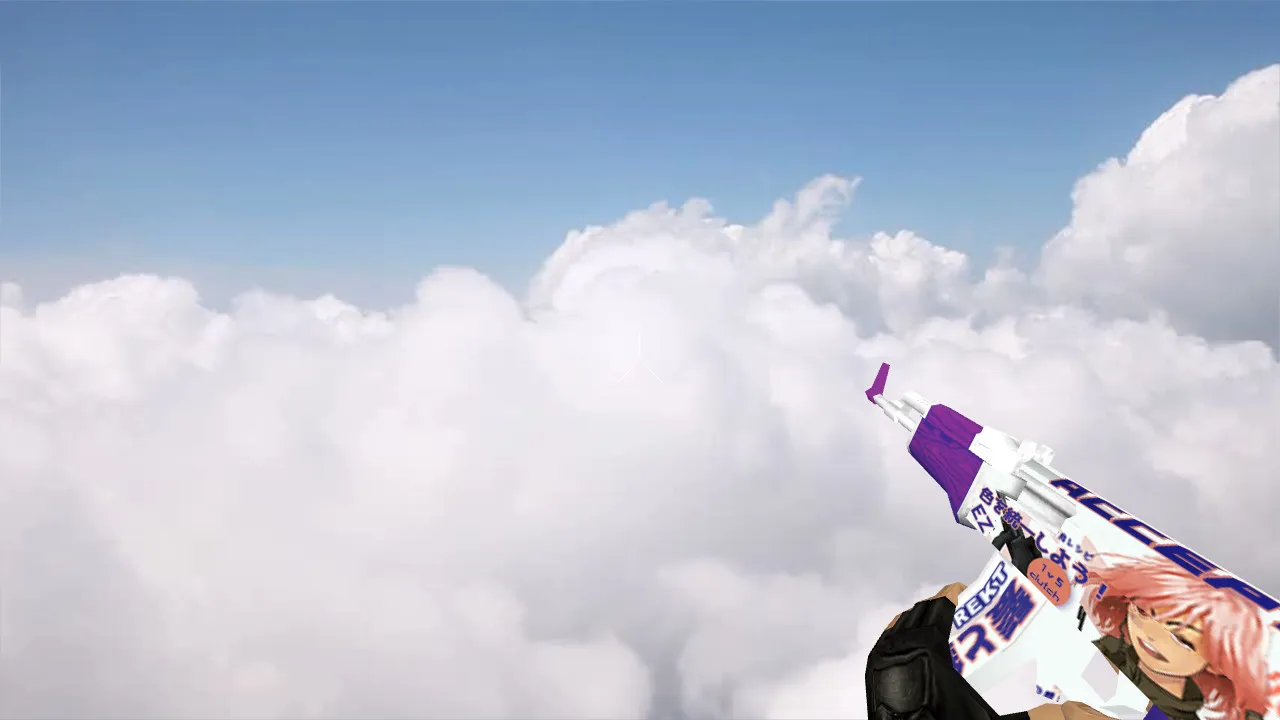 Скриншот Модель Default AK-47 Akihabara Accept с v_ и p_ моделями для CS 1.6: звуки, анимация осмотра, текстуры