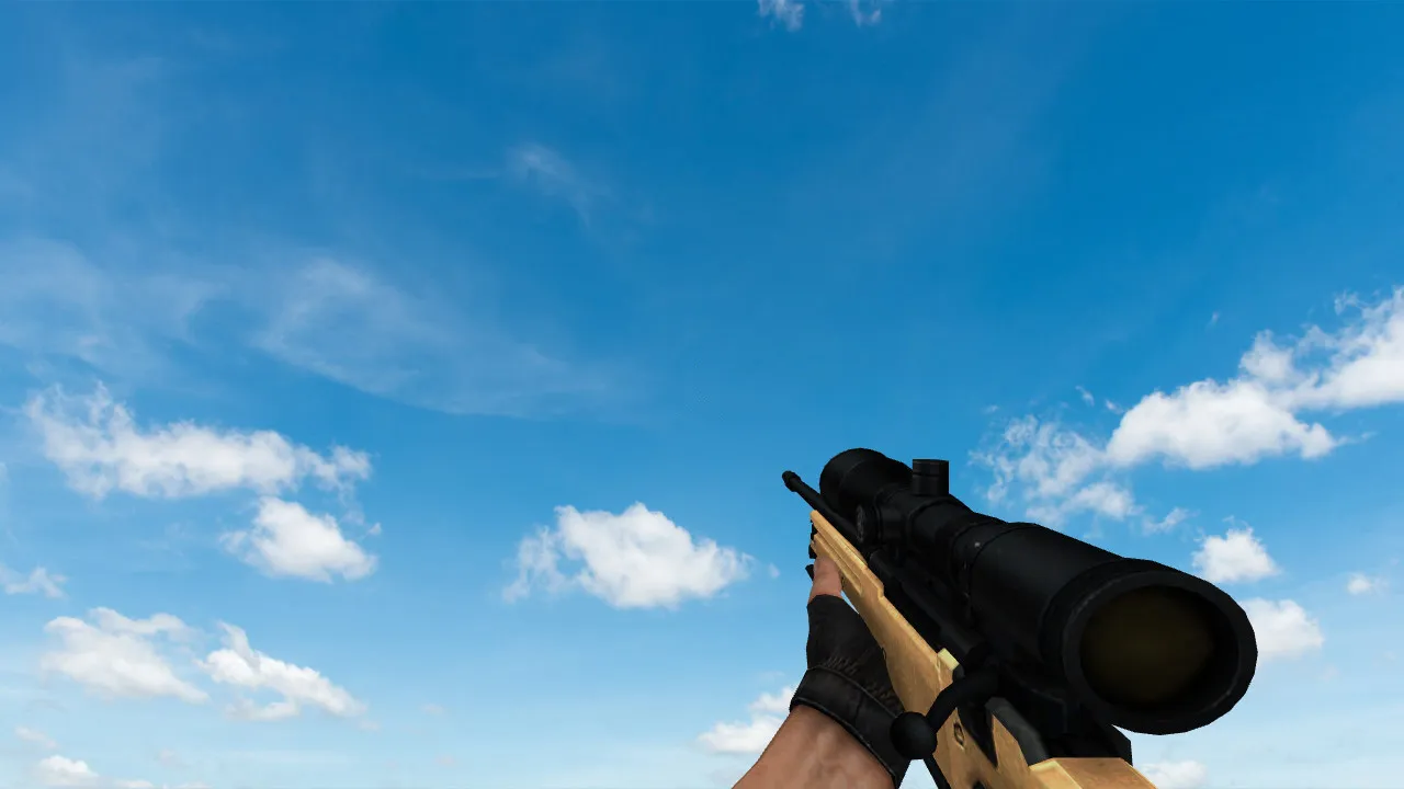 Скриншот Пак моделей оружия Golden Weapon Pack для CS 1.6: v_, p_, w_ модели, звуки, анимация осмотра и настройки качества текстур