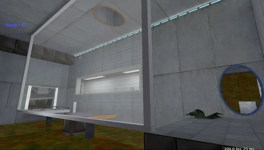 Скриншот  deathrun_aperture2 — карта для CS 1.6: точки, раунды, .nav и оптимизация