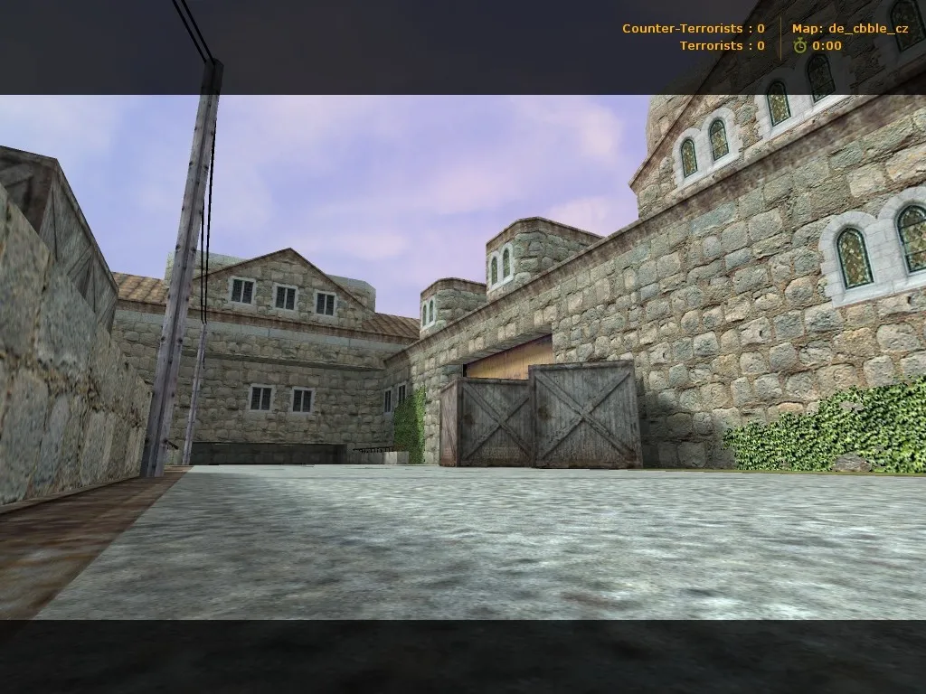 Скриншот  de_cbble_cz карта для CS 1.6: баланс сторон, точки, .nav для ботов, оптимизация wpoly/epoly