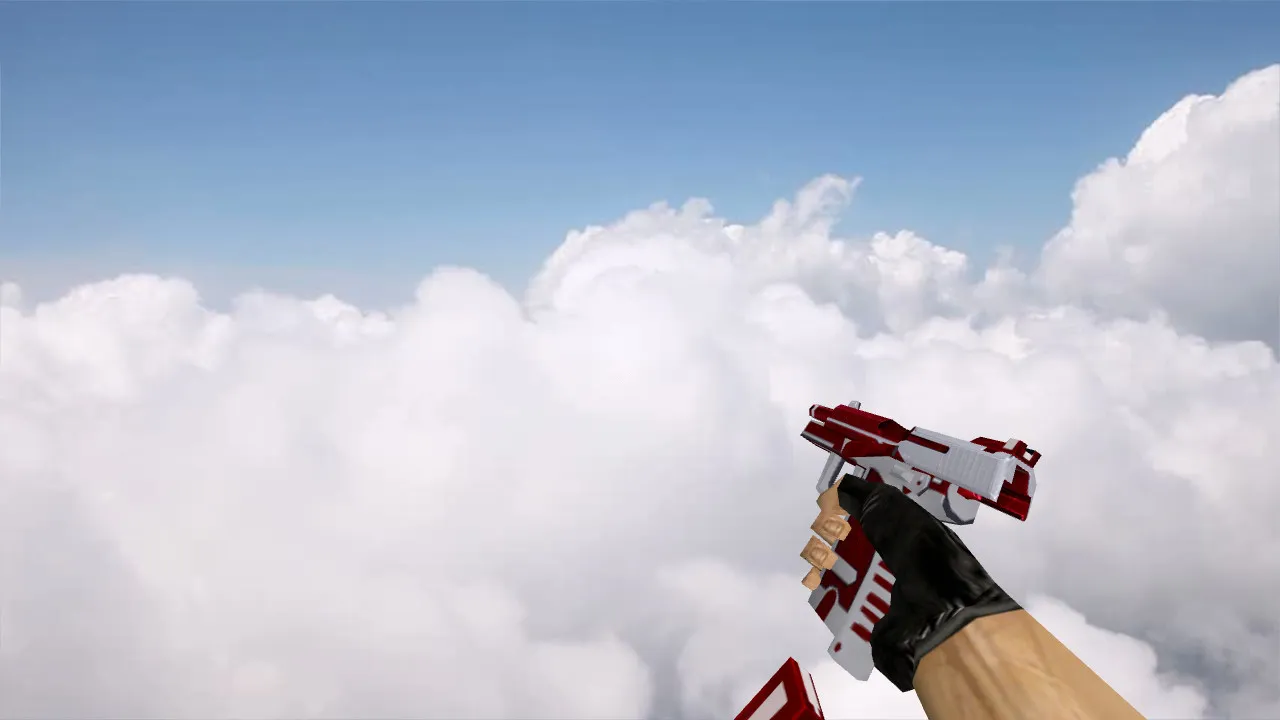 Скриншот Модель «Default USP Red Destiny» для CS 1.6 — уникальный скин