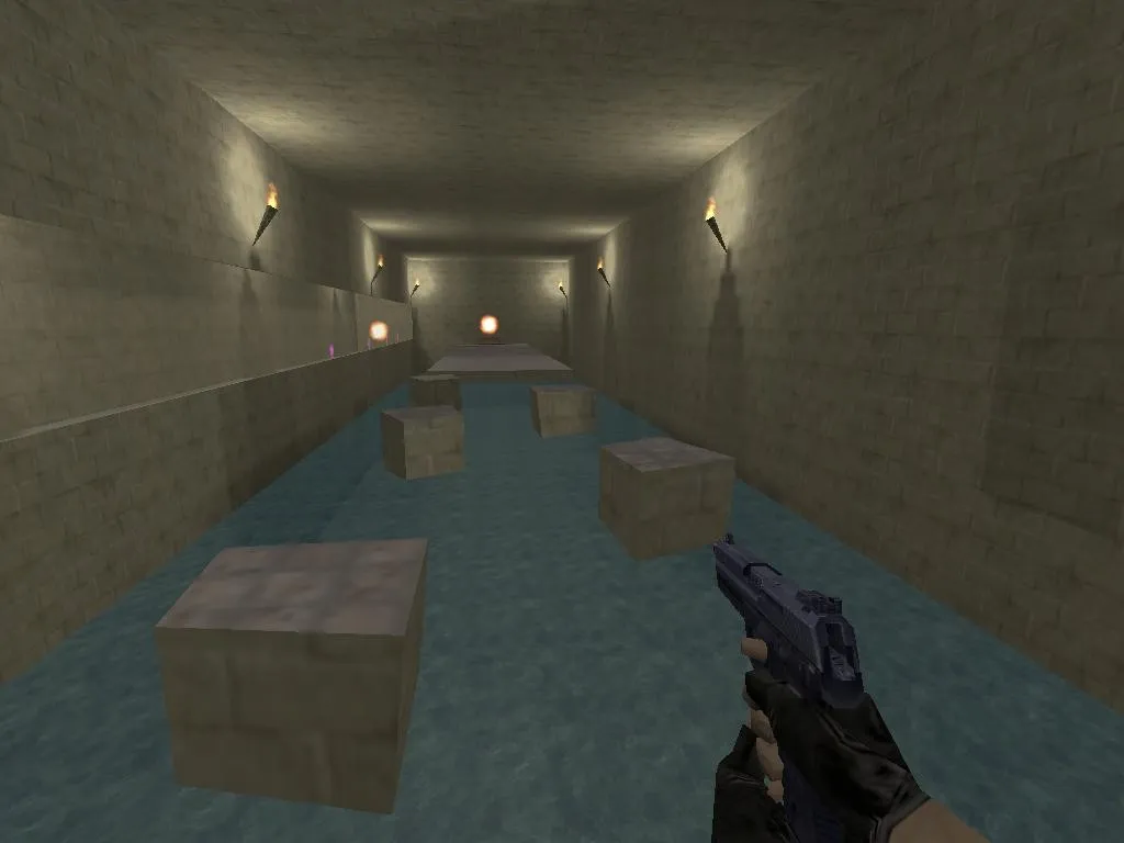 Скриншот  deathrun_solution — карта deathrun для CS 1.6: точки, раунды, нав боты, оптимизация