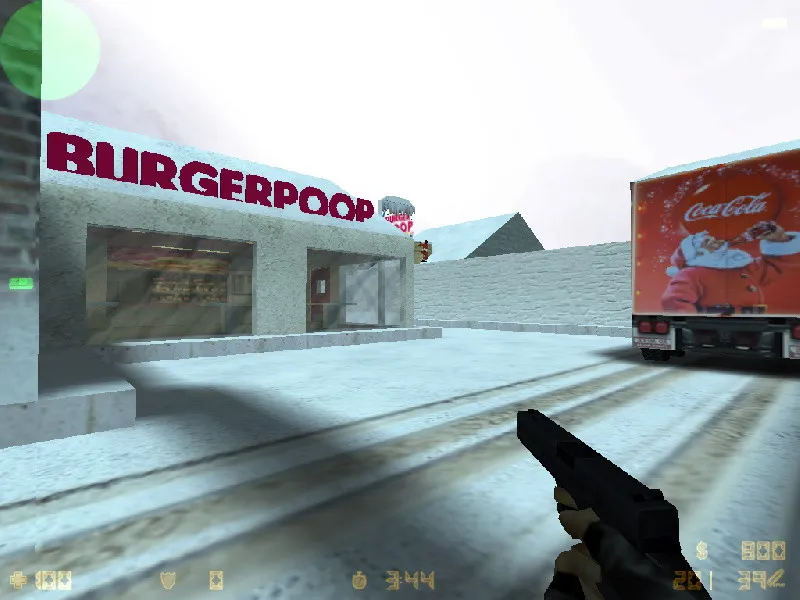 Скриншот  Карта de_xmas_burgerpoop для CS 1.6: подробный обзор и тактики