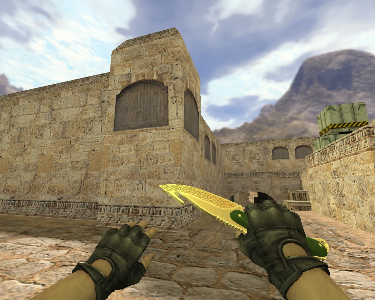 Скриншот v_ нож с лезвием-крюком легенды для CS 1.6: p_ и w_ модели, звуки, анимация осмотра