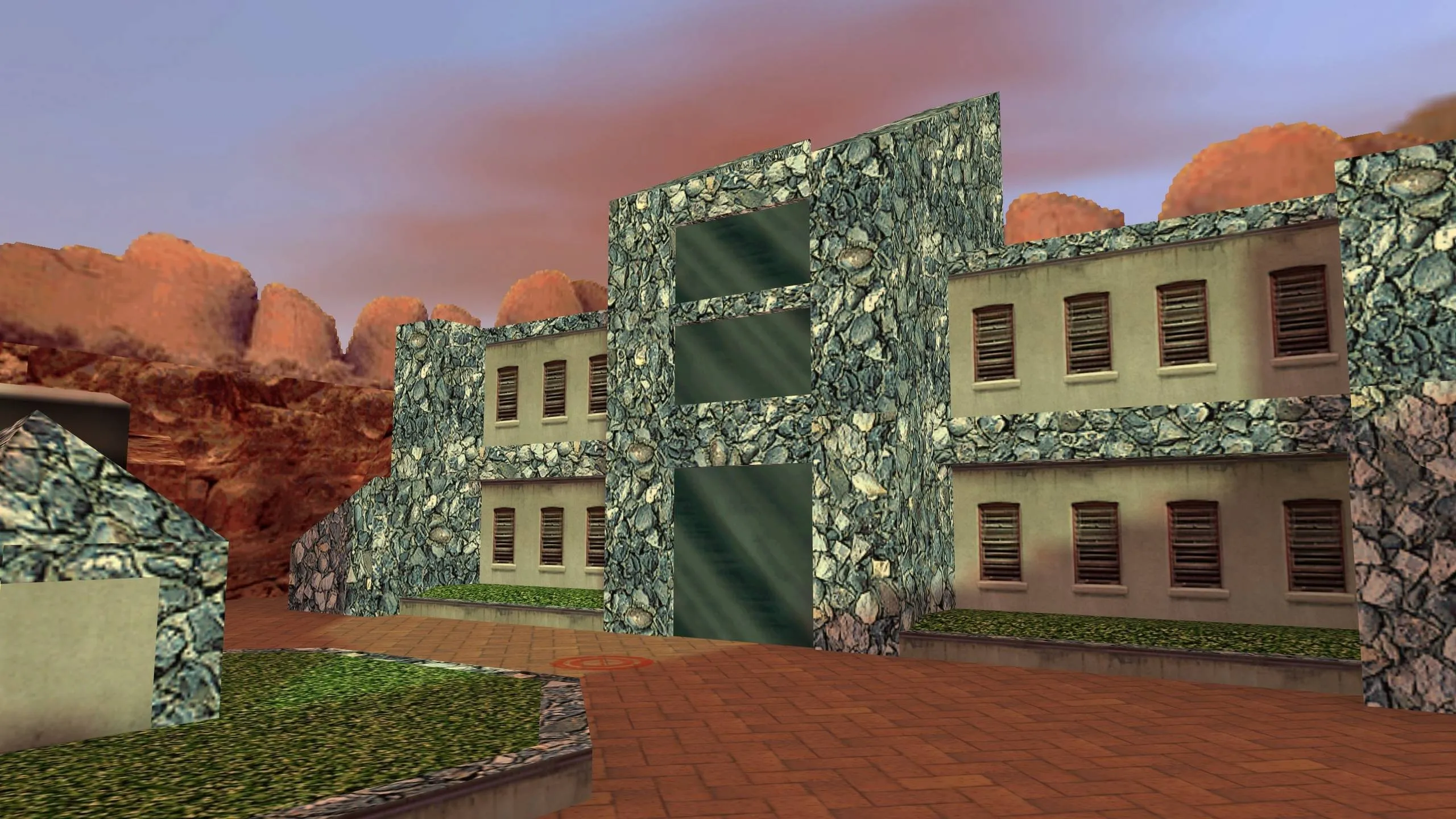 Скриншот  Карта de_outback для CS 1.6: тактические возможности и детали