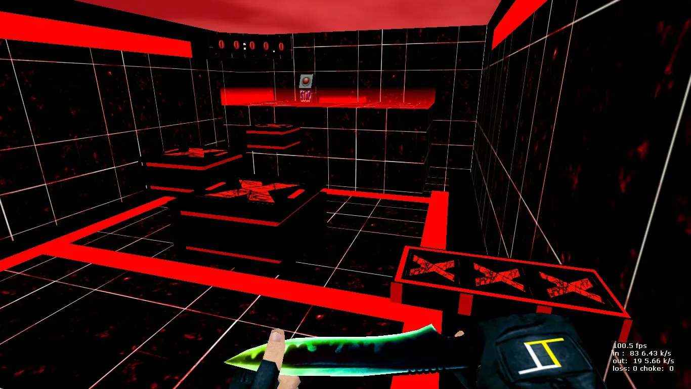 Скриншот  deathrun_nothing для CS 1.6: карта Deathrun, точки, раунды и настройка под 4554/8610