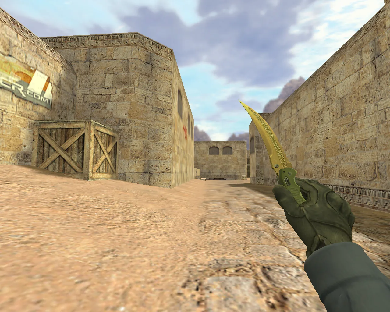 Скриншот v_ p_ w_ модель Складной нож Лор для CS 1.6: звук, анимация осмотра, текстуры и четкий вид