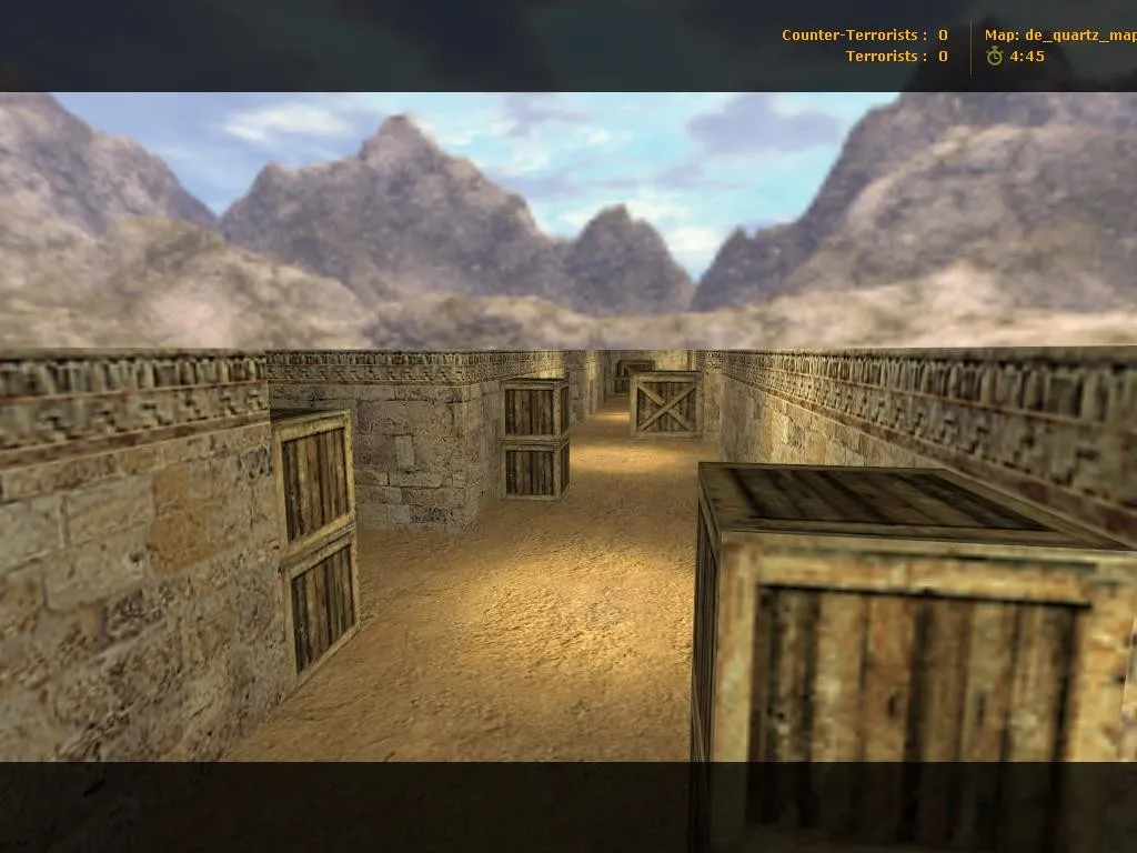 Скриншот Карта de_quartz_map для CS 1.6 - Тактика и особенности