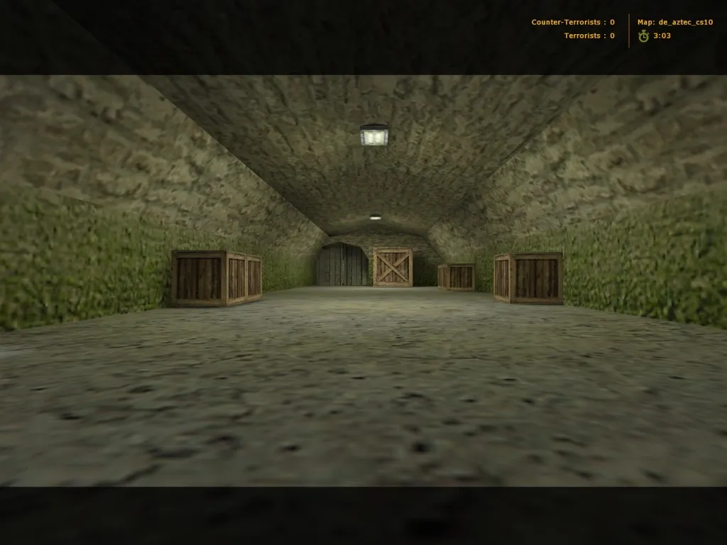 Скриншот de_aztec_cs10 для CS 1.6: карта, баланс сторон, тактики, .nav и оптимизация wpoly/epoly