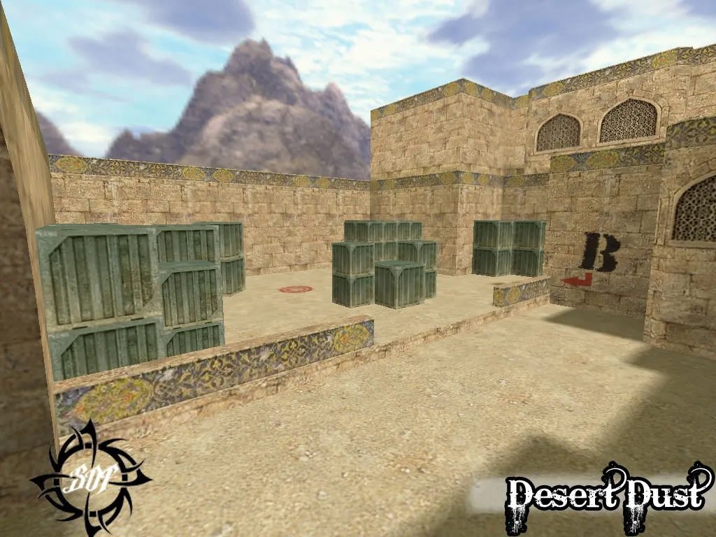 Скриншот Карта «de_desert_dust_b1» для CS 1.6