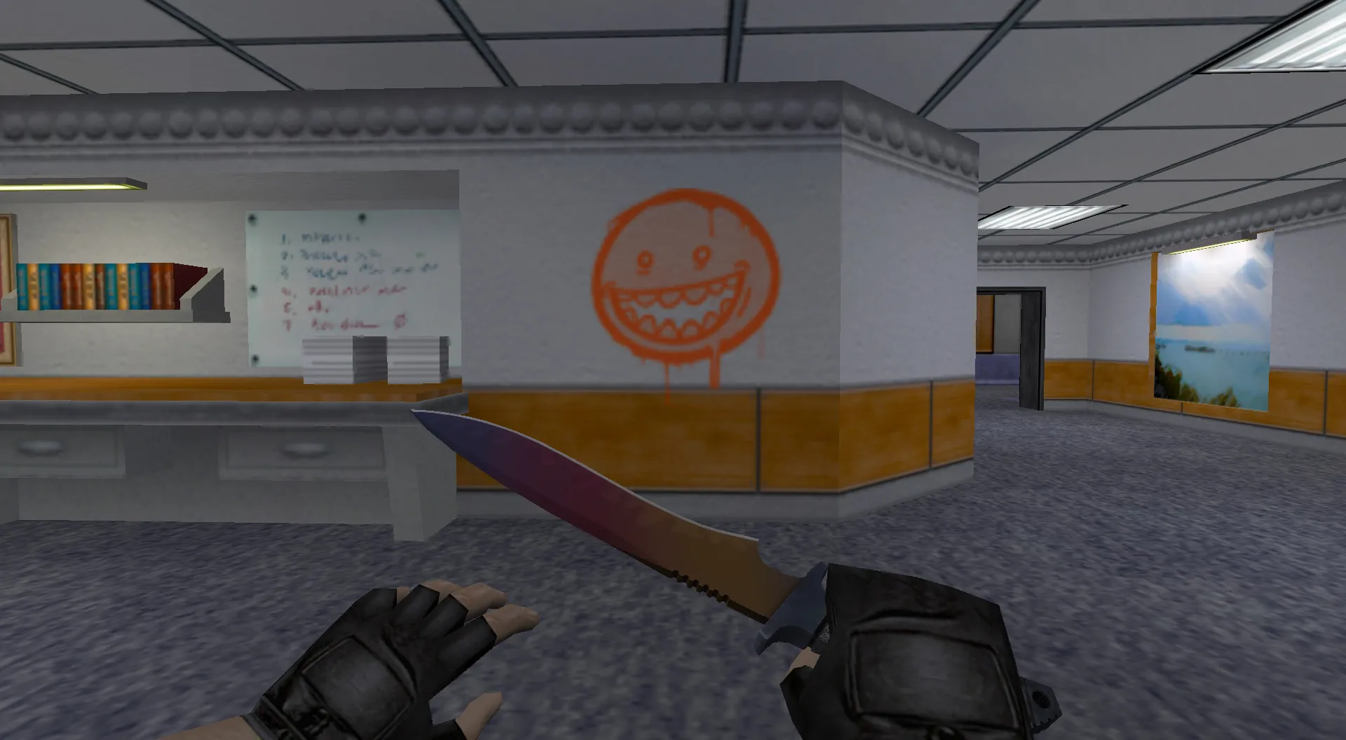 Скриншот Граффити «Зубастик» для CS 1.6 - Уникальный стиль для вашего игрового пространства