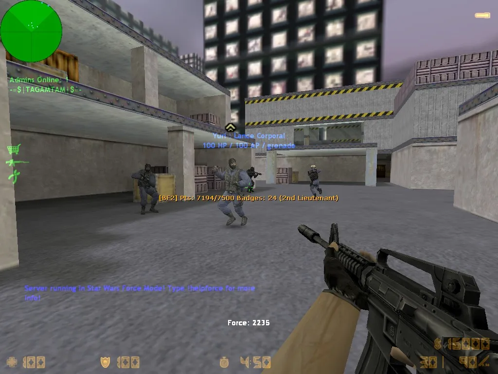 Скриншот  Карта de_construct_station для CS 1.6: баланс сторон, точки, .nav для ботов и оптимизация wpoly/epoly