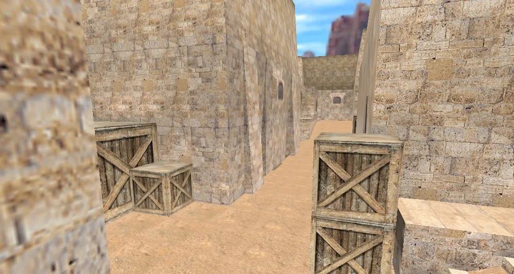 Скриншот  Карта de_redust для CS 1.6: Тактические возможности и баланс сторон