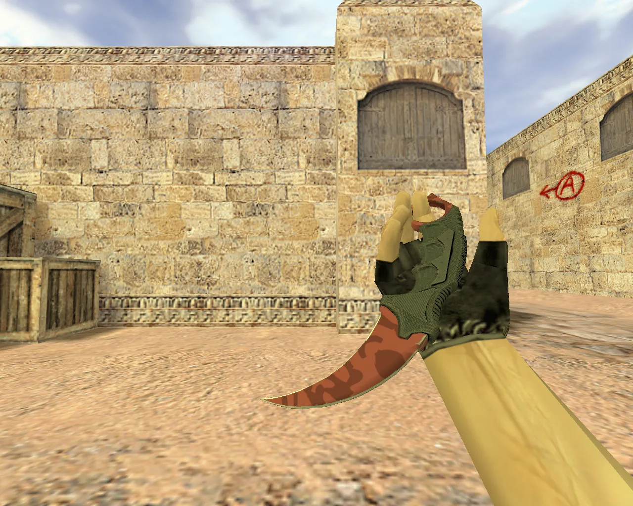 Скриншот v_kerambit нож «Убийство» для CS 1.6: p_ и w_ модели, звуки, анимация осмотра, качество текстур