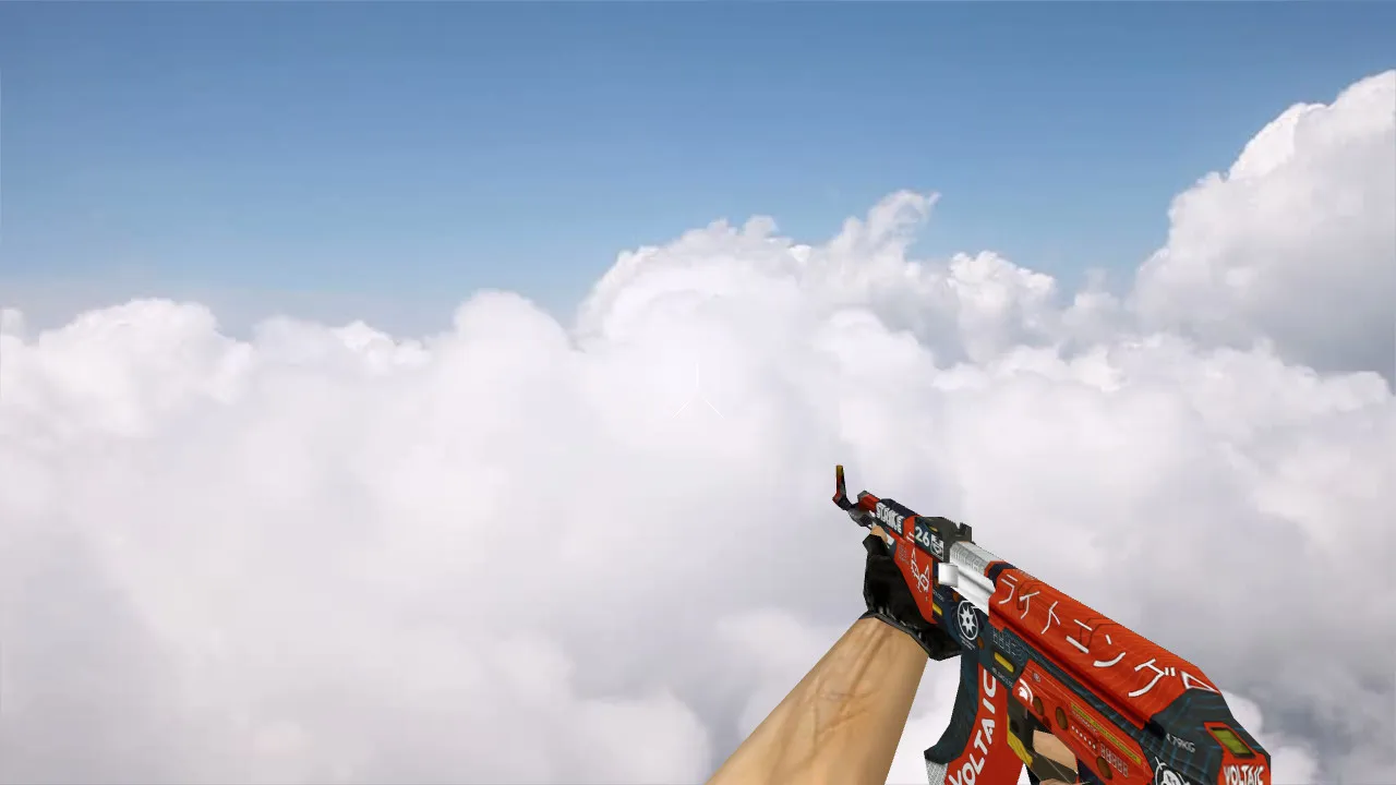 Скриншот Default AK-47 Bloodsport v_ и p_ модели для CS 1.6: анимация осмотра, звуки, текстуры и настройка