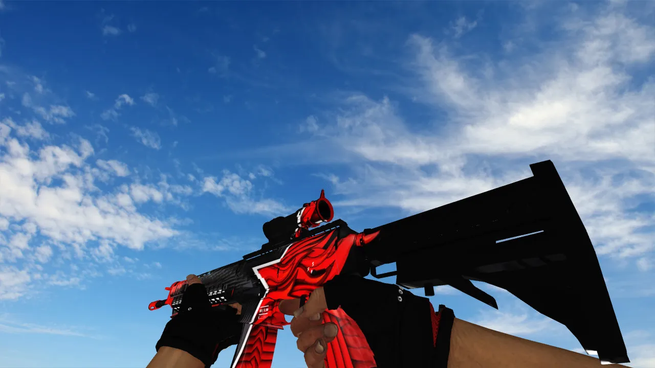 Скриншот  Пак моделей оружия из CS GO для CS 1.6: v_, p_, w_, звуки, анимация осмотра и качество текстур