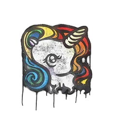 Скриншот  Граффити «Единорог» для CS 1.6 - Уникальные граффити из CS:GO